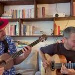 Dos amigos jugando música. Jorge Glen & Yotan Silberstein