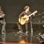 Talento Emergente Carlos Alejandro Suárez en el cuatro Santiago Bravo en la guitarra Diego Gutiérrez en el bandolín