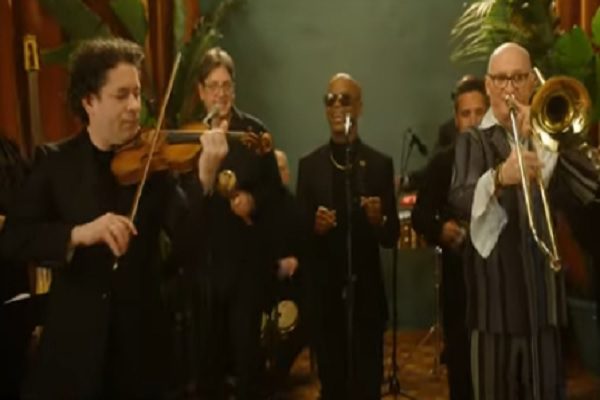 Oscar Dudamel y su hijo Gusavo Dudamel